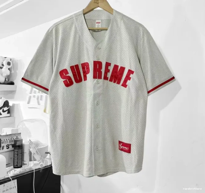 mesh BASEBALL 24SS JERSEY short sleeved MESH ULTRASUDE suede baseball 0612